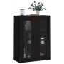 Black wall cabinet 69.5x34x90 cm by vidaXL, Sideboards - Ref: Foro24-828493, Price: 102,14 €, Discount: %