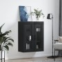 Armario de pared negro 69,5x34x90 cm de vidaXL, Aparadores - Ref: Foro24-828501, Precio: 95,18 €, Descuento: %
