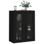 Armario de pared negro 69,5x34x90 cm de vidaXL, Aparadores - Ref: Foro24-828501, Precio: 90,46 €, Descuento: %