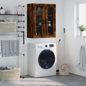Armario de pared roble ahumado 69,5x34x90 cm de vidaXL, Aparadores - Ref: Foro24-828481, Precio: 88,03 €, Descuento: %