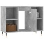 Mueble de baño madera de ingeniería gris hormigón 80x33x60 cm de vidaXL, Tocadores de baño - Ref: Foro24-831624, Precio: 50,3...