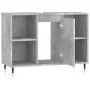 Mueble de baño madera de ingeniería gris hormigón 80x33x60 cm de vidaXL, Tocadores de baño - Ref: Foro24-831624, Precio: 49,8...