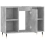 Mueble de baño madera de ingeniería gris hormigón 80x33x60 cm de vidaXL, Tocadores de baño - Ref: Foro24-831624, Precio: 50,3...