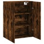 Armario de pared roble ahumado 69,5x34x90 cm de vidaXL, Aparadores - Ref: Foro24-828441, Precio: 65,62 €, Descuento: %