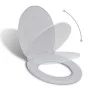 Toilet lid and seat with soft close, white oval. by vidaXL, Toilet and bidet seats - Ref: Foro24-141762, Price: 22,00 €, Disc...