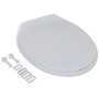 Ovaler weißer Soft-Close-Toilettensitz und -Deckel von vidaXL, Toiletten- und Bidetsitze - Ref: Foro24-141762, Preis: 22,42 €...