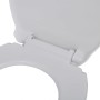 Ovaler weißer Soft-Close-Toilettensitz und -Deckel von vidaXL, Toiletten- und Bidetsitze - Ref: Foro24-141762, Preis: 22,42 €...