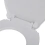 Toilet lid and seat with soft close, white oval. by vidaXL, Toilet and bidet seats - Ref: Foro24-141762, Price: 22,00 €, Disc...