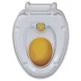 Gelber Toilettensitz mit Absenkautomatik für Erwachsene und Kinder von vidaXL, Toiletten- und Bidetsitze - Ref: Foro24-141766...