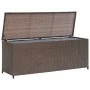 Brown synthetic rattan garden storage box 120x50x60 cm by vidaXL, Outdoor storage boxes - Ref: Foro24-42499, Price: 115,11 €,...
