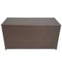 Brown synthetic rattan garden storage box 120x50x60 cm by vidaXL, Outdoor storage boxes - Ref: Foro24-42499, Price: 115,11 €,...