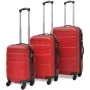 Set Trolley Maleta Rígida Tres Uds. Rojo de vidaXL, Maletas - Ref: Foro24-91143, Precio: 121,57 €, Descuento: %