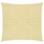 Toldo de vela cuadrado 3,6x3,6 m HDPE beige de vidaXL, Sombrillas - Ref: Foro24-42282, Precio: 37,56 €, Descuento: %