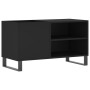 Black engineered wood record cabinet 85x38x48 cm by vidaXL, CD and DVD storage - Ref: Foro24-831709, Price: 55,35 €, Discount: %