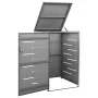 Shed for a steel garbage container 69x77.5x112.5 cm by vidaXL, Waste container supports - Ref: Foro24-149554, Price: 214,25 €...