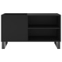 Black engineered wood record cabinet 85x38x48 cm by vidaXL, CD and DVD storage - Ref: Foro24-831709, Price: 55,35 €, Discount: %