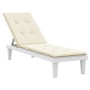 Cremefarbenes Sonnenliegenkissen (75+105) x 50 x 4 cm von vidaXL, Kissen für Stühle und Sofas - Ref: Foro24-314175, Preis: 29...