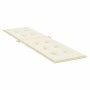 Cremefarbenes Sonnenliegenkissen (75+105) x 50 x 4 cm von vidaXL, Kissen für Stühle und Sofas - Ref: Foro24-314175, Preis: 29...