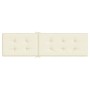 Cremefarbenes Sonnenliegenkissen (75+105) x 50 x 4 cm von vidaXL, Kissen für Stühle und Sofas - Ref: Foro24-314175, Preis: 29...