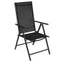 Klappbare Gartenstühle 4 Stück aus Aluminium und schwarzem Textilene von vidaXL, Gartenstühle - Ref: Foro24-41731, Preis: 216...