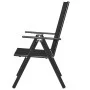 Sillas plegables de jardín 4 uds aluminio y textilene negro de vidaXL, Sillas de jardín - Ref: Foro24-41731, Precio: 216,14 €...