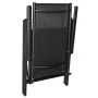 Sillas plegables de jardín 4 uds aluminio y textilene negro de vidaXL, Sillas de jardín - Ref: Foro24-41731, Precio: 216,14 €...