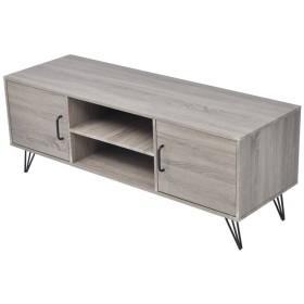 Gray TV cabinet 120x40x45 cm by vidaXL, TV Furniture - Ref: Foro24-243449, Price: 61,04 €, Discount: %