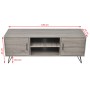 Grauer TV-Schrank 120x40x45 cm von vidaXL, TV-Möbel - Ref: Foro24-243449, Preis: 61,30 €, Rabatt: %