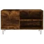 Smoked oak engineered wood record cabinet 85x38x48 cm by vidaXL, CD and DVD storage - Ref: Foro24-831705, Price: 51,04 €, Dis...