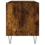 Smoked oak engineered wood record cabinet 85x38x48 cm by vidaXL, CD and DVD storage - Ref: Foro24-831705, Price: 51,04 €, Dis...