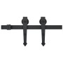 Kit de herrajes para puertas correderas acero negro 183 cm by vidaXL, doorframes - Ref: Foro24-142827, Price: 48,38 €, Discou...
