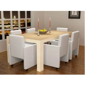 Esszimmerstühle 6 Stk. Kunstleder weiß von vidaXL, Essstühle - Ref: Foro24-160186, Preis: 923,81 €, Rabatt: %