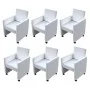 Dining chairs 6 pcs white synthetic leather by vidaXL, dining chairs - Ref: Foro24-160186, Price: 923,81 €, Discount: %