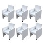 Dining chairs 6 pcs white synthetic leather by vidaXL, dining chairs - Ref: Foro24-160186, Price: 864,00 €, Discount: %