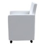 Dining chairs 6 pcs white synthetic leather by vidaXL, dining chairs - Ref: Foro24-160186, Price: 864,00 €, Discount: %