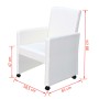 Dining chairs 6 pcs white synthetic leather by vidaXL, dining chairs - Ref: Foro24-160186, Price: 864,00 €, Discount: %