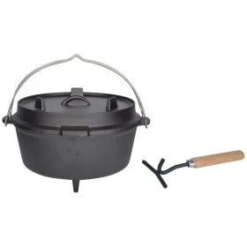 Esschert Design Dutch oven 6.5 L black FF235 by Esschert Design, Tableware and kitchen utensils for camping - Ref: Foro24-411...