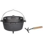 Esschert Design Dutch oven 6.5 L black FF235 by Esschert Design, Tableware and kitchen utensils for camping - Ref: Foro24-411...