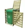 Schuppen für imprägnierten Holzmüllcontainer 240 L von vidaXL, Halterungen für Abfallbehälter - Ref: Foro24-42269, Preis: 121...