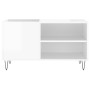 Glossy white engineered wood record cabinet 85x38x48 cm by vidaXL, CD and DVD storage - Ref: Foro24-831702, Price: 51,75 €, D...