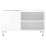 Glossy white engineered wood record cabinet 85x38x48 cm by vidaXL, CD and DVD storage - Ref: Foro24-831702, Price: 51,22 €, D...