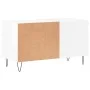 Glossy white engineered wood record cabinet 85x38x48 cm by vidaXL, CD and DVD storage - Ref: Foro24-831702, Price: 51,22 €, D...