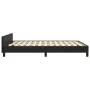 Bed frame with headboard black synthetic leather 140x200cm by vidaXL, Beds and slatted bases - Ref: Foro24-347501, Price: 149...