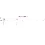 Sliding door hardware kit in white steel, 200 cm. by vidaXL, doorframes - Ref: Foro24-151708, Price: 67,72 €, Discount: %