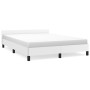 Estructura de cama cabecero cuero sintético blanco 140x200 cm de vidaXL, Camas y somieres - Ref: Foro24-347502, Precio: 135,5...