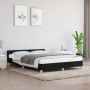 Estructura de cama con cabecero de tela negro 140x200 cm de vidaXL, Camas y somieres - Ref: Foro24-347417, Precio: 123,27 €, ...