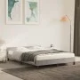 Estructura de cama con cabecero terciopelo gris claro 140x190cm de vidaXL, Camas y somieres - Ref: Foro24-347573, Precio: 123...