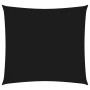 Toldo de vela cuadrado tela Oxford negro 3,6x3,6 m