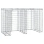 Gabion wall for garbage container iron 192x91x120 cm by vidaXL, Waste container supports - Ref: Foro24-151336, Price: 239,83 ...