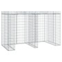 Gabionenwand für Müllcontainer Eisen 192x91x120 cm von vidaXL, Halterungen für Abfallbehälter - Ref: Foro24-151336, Preis: 24...